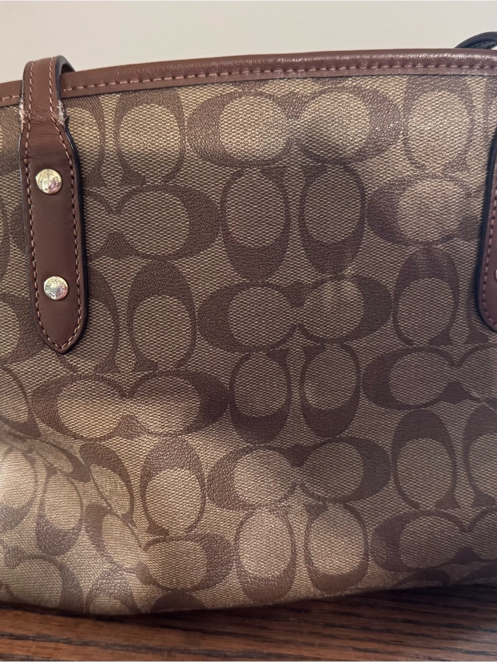 Coach Drawstring Carryall in Signature Canvas - Picture 6 of 11